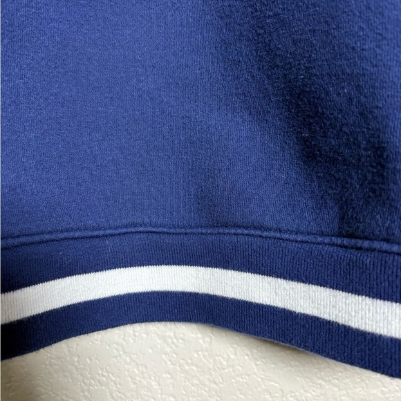 J Crew “Après Ski” Women's Oversized, Cropped, Navy, Super Soft Sweatshirt. S - Picture 4 of 12